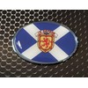 Scotland Lion Emblem Proud Car Oval Domed Sticker 3D 3.25"x