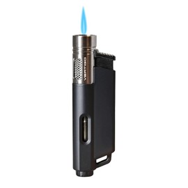 Vertigo Rave Single Torch Lighter Black