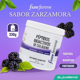 Fiore Femme | Péptidos bioactivos de Colágeno | 330 g | Fotibone | Fortigel | Magnesio |