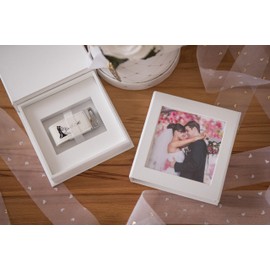 Elegantdisk You&Me USB Stick with USB Box Wedding Design USB 3.0 White 16 GB