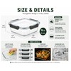 Glass Meal Prep Containers with Lids, Glass Food Storage Containers,