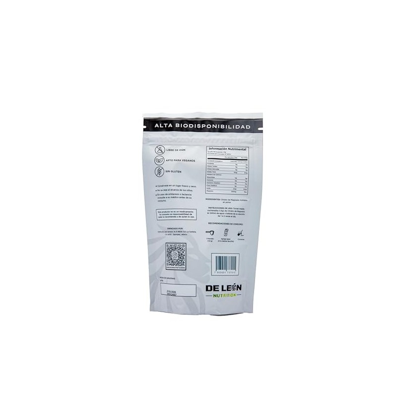 Citrato de Magnesio puro calidad Premium en Polvo 100g. Alta