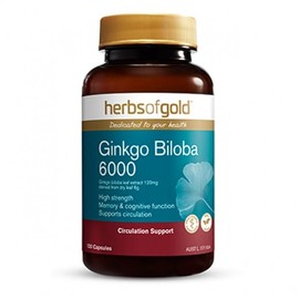 Herbs of Gold Buy Herbs of Gold Ginkgo Biloba 6000 120 Capsules Online