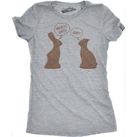 Womens My Butt Hurts T Shirt Funny Easter Egg Chocolate Bunny Sarcastic Gift Tee Funny T Shirts Easter Tops for Women Cool Sarcastic Top Women's Novelty Light Grey XL