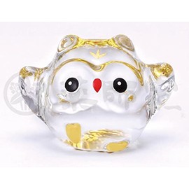 Yakushi Kiln Crystal Owl, Pack of 3