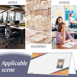 NUOLUX Place Tags, Pop Stand, Card Stand, Acrylic Stand, Set of 6, Tabletop, Business Cards, Name Tags, Tabletop Name Tags, Display Stands, Name Cards, Meeting Places, Triangle, Stores, Sale Items,
