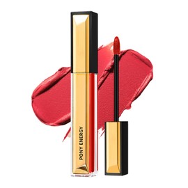 SWEET NIGHT Lip Matte Lip Gloss - 6 Colors Glossy & High Color, Light Fit, Long Lasting and Dry Free (Dark Red)