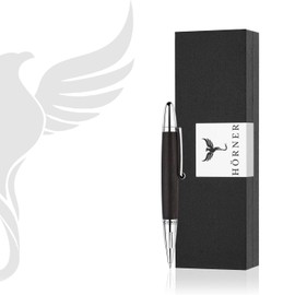 Hörner Parvus - High Quality Ballpoint Pen I Mini Pen Made of Ebony I Small Ballpoint Pen for Shirt and Bag I Elegant Gift Box I Soft D1 Lead I Premium Design I Pen for Men and Women
