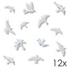 12 Silhouette Stickers - Window Stickers to Prevent Bird Collisions,