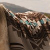 Aztec Throw Blanket with Soft Sherpa Lining, Traditional Southwestern Navajo