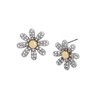 Betsey Johnson Womens Daisy Stud Earrings