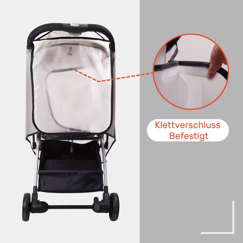 bemece Universal Rain Cover for Pushchairs, Buggies, Rain Cover, Good