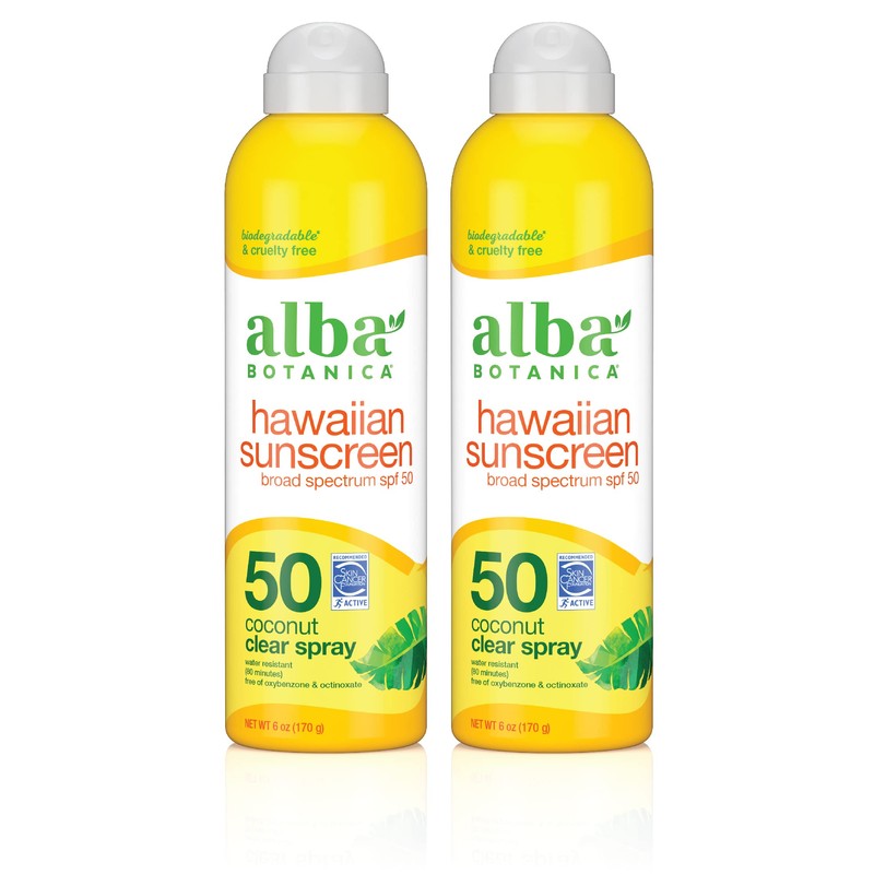 Alba Botanica Protector solar en aerosol para rostro y cuerpo,