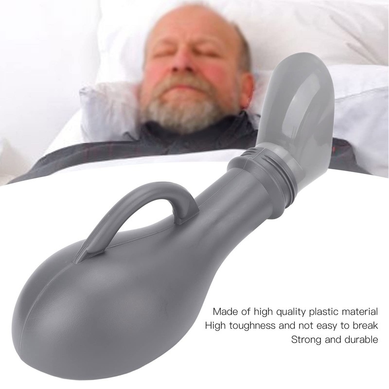 Men's Urine Bottle, Prevent Tipping Tightly Fitted Lid Handle Plastic