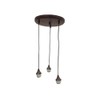 Litex Industries: 3-Light Mini Ceiling Pendant Round Fitter in French