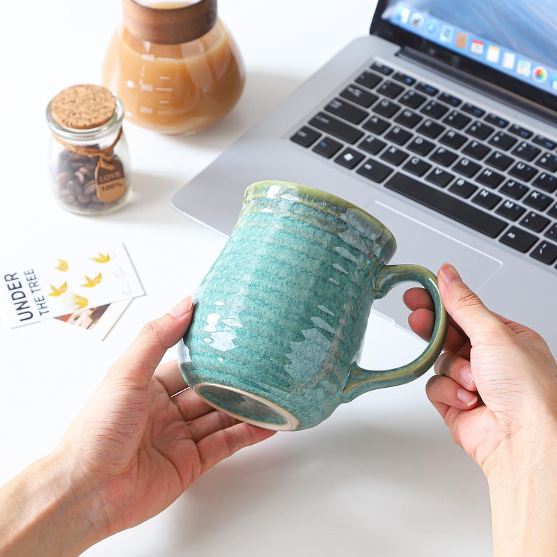 masoline 23 oz Large Ceramic Coffee Mugs, Handmade Cup with