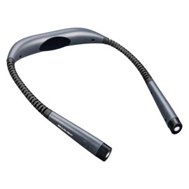 GearLight Hands-Free Rechargeable Book Light for Reading in Bed - Adjustable LED Lamp with 3 Light Modes - Compact, Flexible Neck Light for Reading, Studying, Travel - Gray - (Pack of 1)