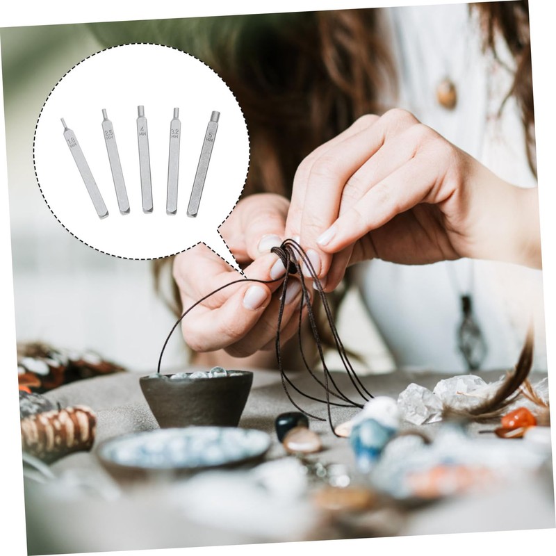 Tofficu 5pcs Jewelry Punch Stamp Tools for Crafting and Wear-Resistant