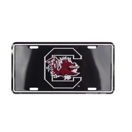 Trade Winds South Carolina Gamecocks Black License Plate Sign Tag Wall Sign