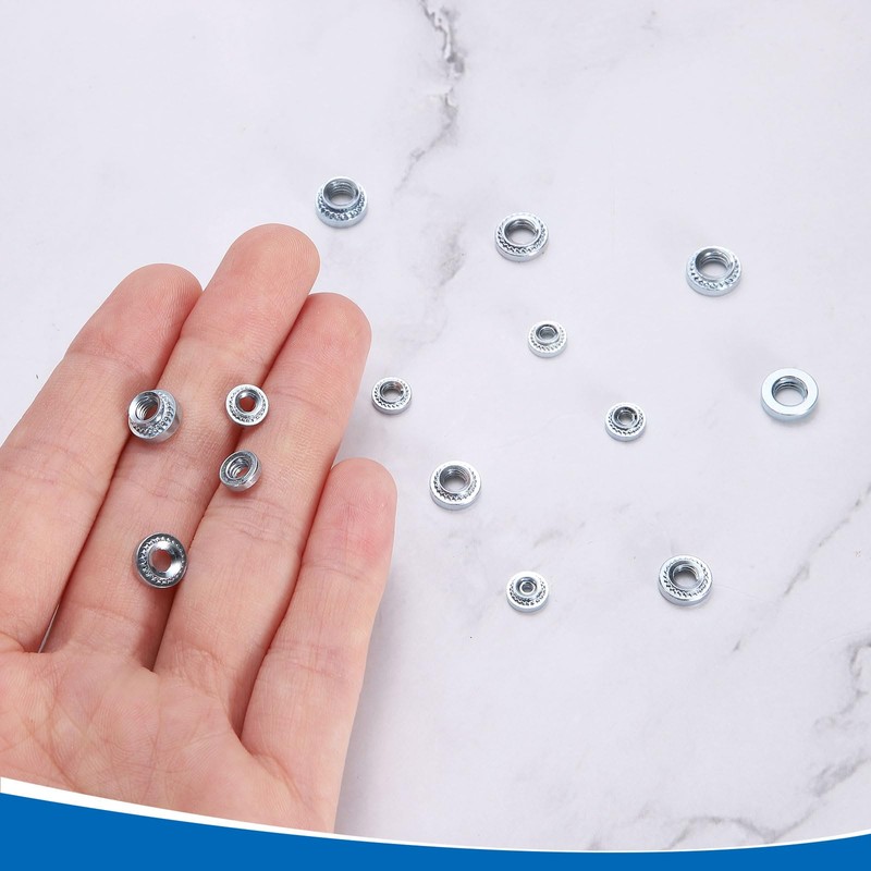 sourcing map 300Pcs Self-Clinching Nuts, M2 M2.5 M3 M4 M5
