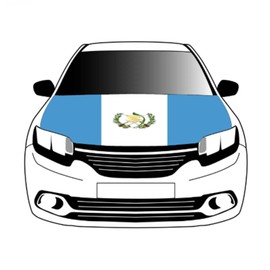 Guatemala Car Hood Cover, Flag 4x5ft Car Bonnet Banner, Universal Fit, Elastic Polyester, Stretchable, Patriotic Automotive Hood Covers, Patriot Gifts