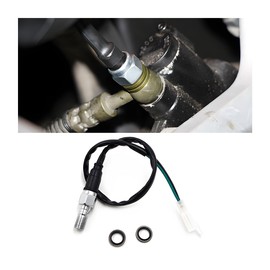 CGEAMDY Universal Motorcycle Hydraulic Brake Light Switch, Hydraulic Brake Light Switch, Hydraulic Brake Pressure Rear Aluminium Light Switch (Straight1)