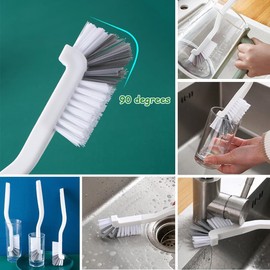 11Pcs Crevice Cleaning Brush Set, Hard Bristle Cleaning Supplies for Kitchen, Bathroom, Corner, Grout, Sink, Cup, Teapot, Bottle