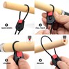 SAMSFX Fishing Rods Belt Quick Ties for Casting, Spinning &
