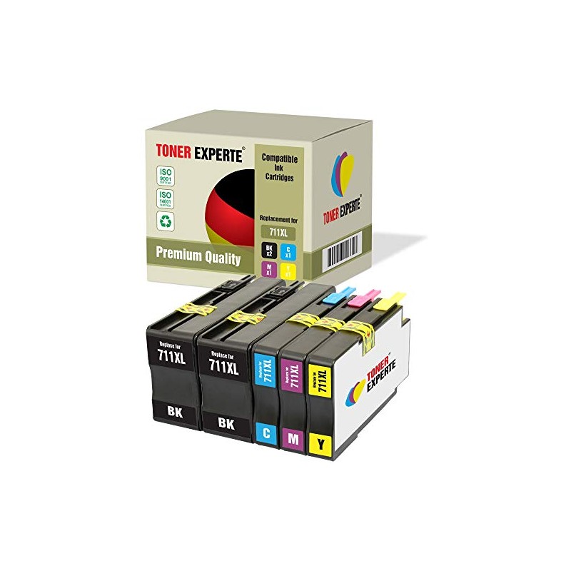 TONER EXPERTE 5 XL Printer Cartridges Compatible with 711XL 711
