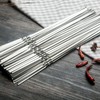 20/100/200/300/500 PCS Stainless Steel Barbecue Metal Skewers Flat Needle BBQ