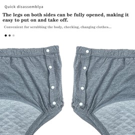 AUSTYLCO Waterproof Incontinence Underwear for Disabled,Elderly,Double Side Opening Design Diapers are Not Wet and Leak Proof,Reusable Diaper Pants XL