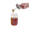 Stainless Steel Honey Dipper by Mason Jar Lifestyle (Regular Mouth)