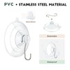 RELBRO Suction Cup Hooks, 10 Pcs Clear Suction Cups with