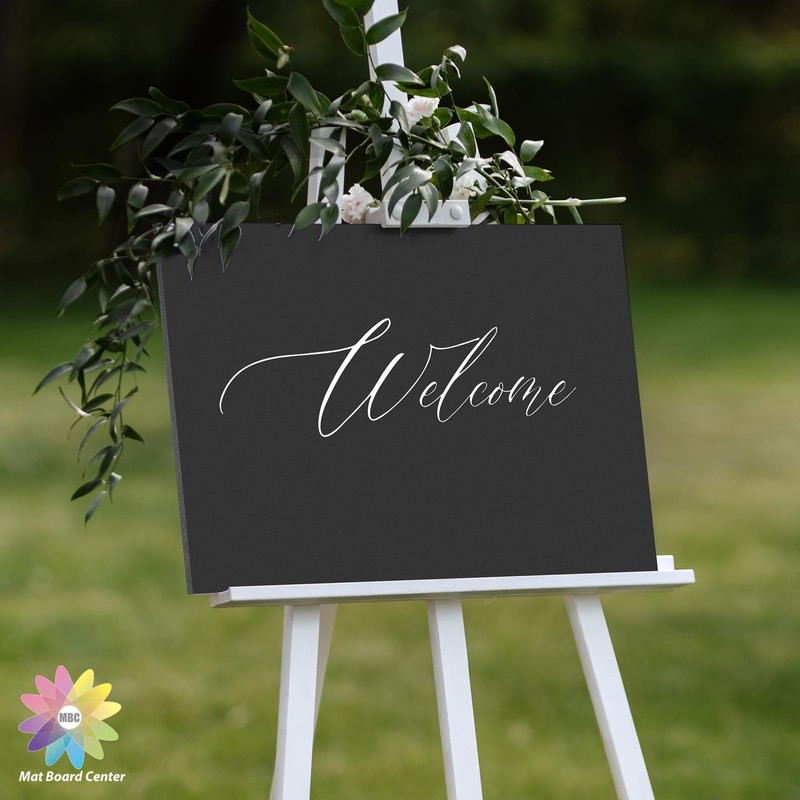 Mat Board Center, 12 Pack 9x12 Black Foam Boards, Acid