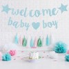Blue Welcome Baby Banner, Welcome Back, Home Banner Decoration with