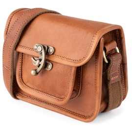 Berliner Bags Vintage Umhängetasche Helena, Schultertasche aus Leder, Handtasche Crossbody Bag für Damen - Braun