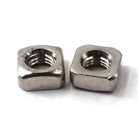 M8 Square Nut 304 Stainless Steel Thread Nut (Pack of 30)