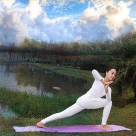 Easylifee Yoga Towel, Yoga Rug, Hot Yoga, Anti-Slip, 72.0 x 24.8 inches (183 x 63 cm), Water Absorbent, Sweat Absorbent, Quick Drying, Lightweight, For Yoga, Fitness, Training, Outdoor Sports, Travel (2#)