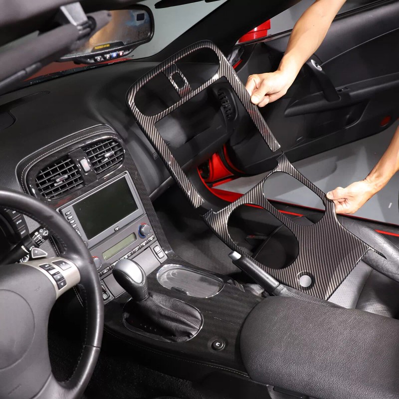 Unbranded ABS Carbon Fiber Interior Center Console Trim Cover For