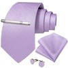 DiBanGu Plain Tie for Men Formal Silk Tie and Pocket