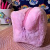Cozy Plush Cosmetic Bag - Color: Yellow