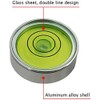 UMEI Aluminium Bubble Level 25x10mm, High Precision Green Water Spirit