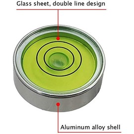 UMEI Aluminium Bubble Level 25x10mm, High Precision Green Water Spirit Level for Horizontal Measurement