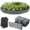 Garden Edging 40pcs, Faux Stone Edging for Landscaping [4 Inch