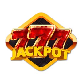 Triple 777 Jackpot Sticker | Casino Slot Machine Gambling Decal for Home Decor, Wall, Window, Car (6" x 4.8")
