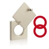 Peephole Security Cap Set, Home Door Viewer Cover with Self-Adhesive