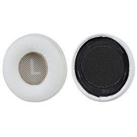 Geekria Earpads QuickFit Compatible Pads for JBL Everest Elite 300, V300NXT Headphone Pads Ear/Ear Cups (Protein Leather/White)