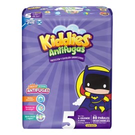 Pañales Kiddies Antifugas Talla 5 Xg Unisex 80 Piezas Género Sin Género Talla Extra Grande (xg)