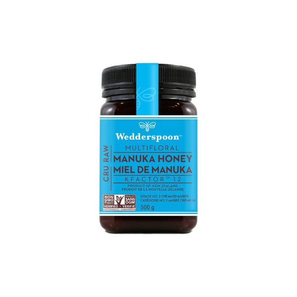 Wedderspoon Multifloral Raw Manuka Honey (Kfactor12) - 500g