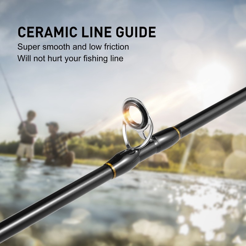 1.68m / 1.8m Lightweight Carbon Fiber Casting/Spinning Fishing Rod Lure